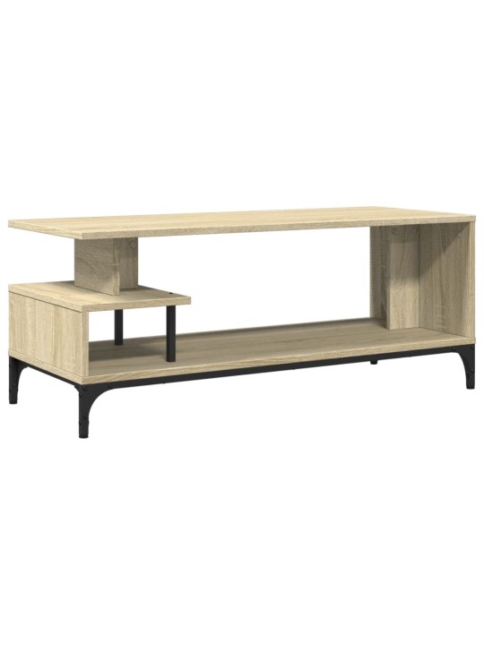 Tv skapītis, ozolkoka, 102x40x41 cm, inženierijas koks, tērauds