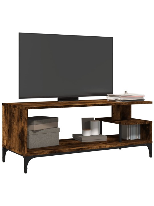 Tv skapītis, koka, 102x40x41 cm, inženierijas koks, tērauds