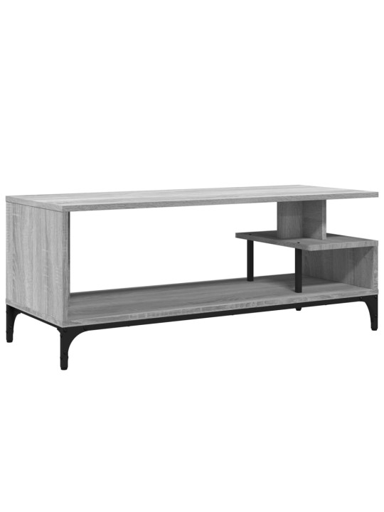 Tv skapītis, pelēks, 102x40x41 cm, inženierijas koks, tērauds