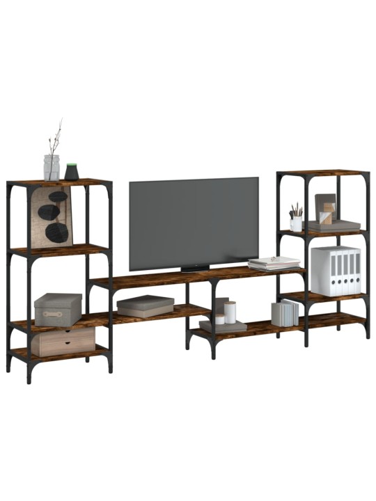 Tv skapītis, koka krāsa, 206,5x28,5x95 cm, inženierijas koks