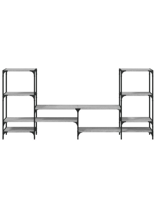 Tv skapītis, pelēks, 206,5x28,5x95 cm, inženierijas koks