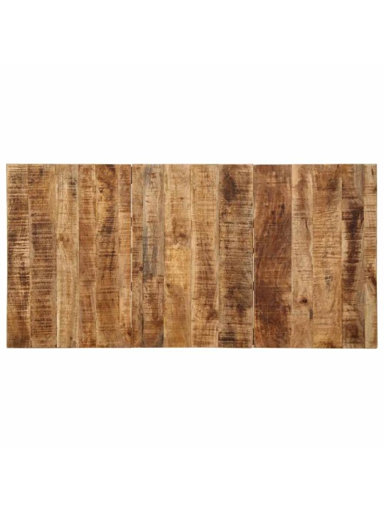 Virtuves galds, 140x70x75 cm, masīvkoka raupja mango