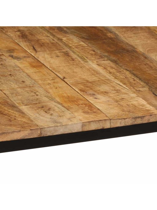 Virtuves galds, 140x70x75 cm, masīvkoka raupja mango