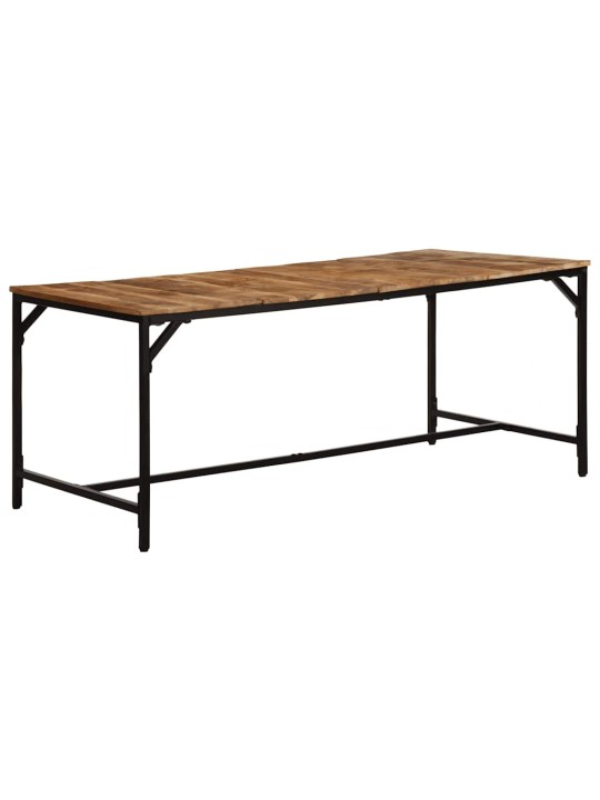 Virtuves galds, 180x90x75 cm, masīvkoka raupja mango
