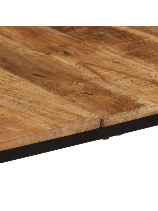 Virtuves galds, 180x90x75 cm, masīvkoka raupja mango