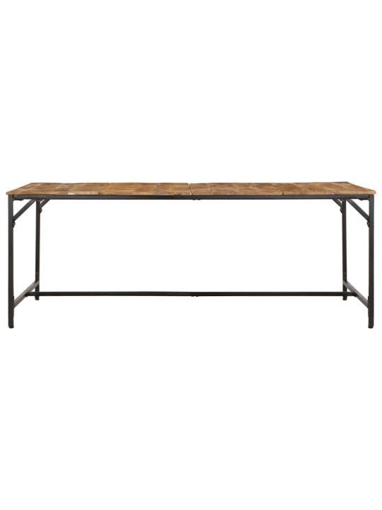 Virtuves galds, 200x100x75 cm, masīvkoka raupja mango