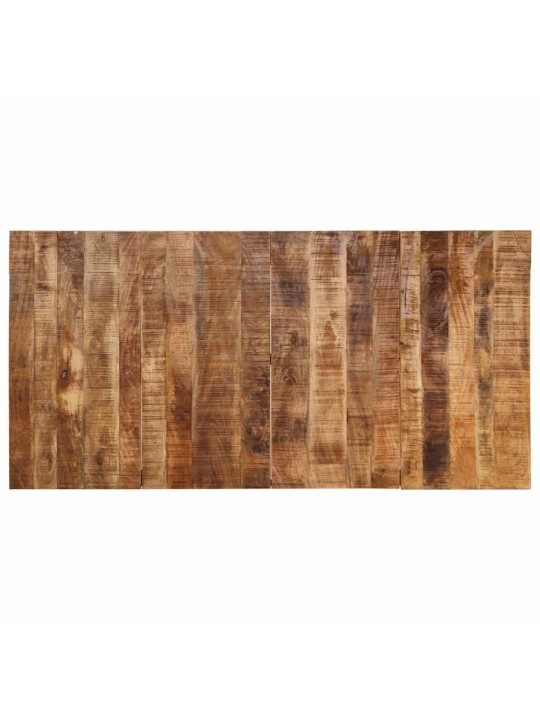 Virtuves galds, 200x100x75 cm, masīvkoka raupja mango