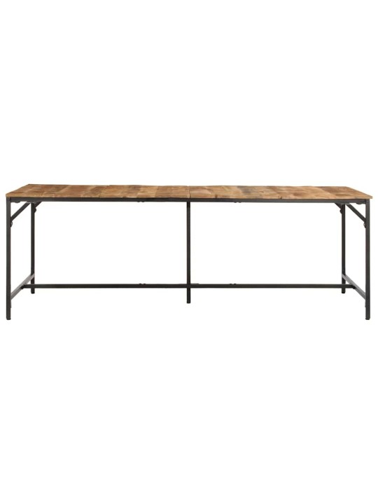 Virtuves galds, 220x90x75 cm, masīvkoka raupja mango