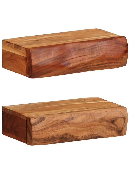 Sienas plaukti, 2 gab., 30x17x8 cm, akācijas masīvkoks