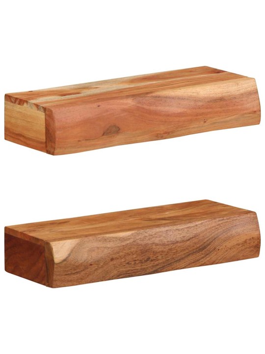 Sienas plaukti, 2 gab., 40x17x8 cm, akācijas masīvkoks
