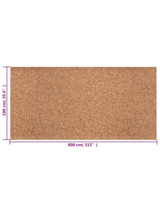 Korķa rullis, 100x800 cm, 2 mm
