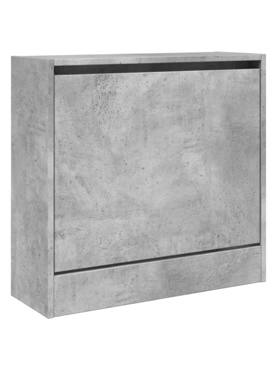 Apavu skapītis, betona pelēks, 60x21x57 cm, inženierijas koks
