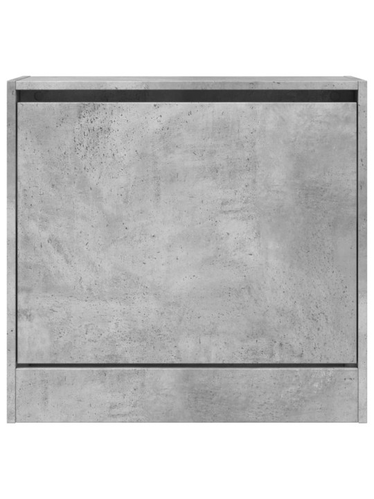 Apavu skapītis, betona pelēks, 60x21x57 cm, inženierijas koks