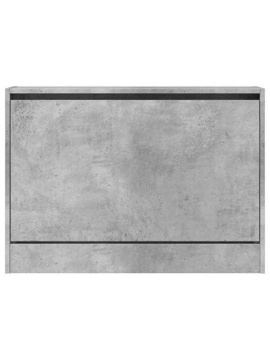Apavu skapītis, betona pelēks, 80x21x57 cm, inženierijas koks