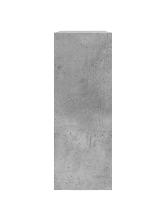 Apavu skapītis, betona pelēks, 80x21x57 cm, inženierijas koks