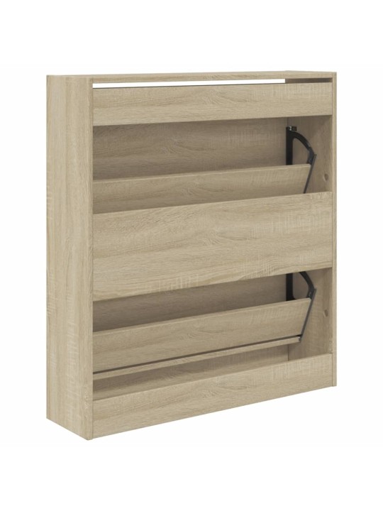 Apavu plaukts, ozolkoka krāsa, 80x21x87,5 cm, inženierijas koks
