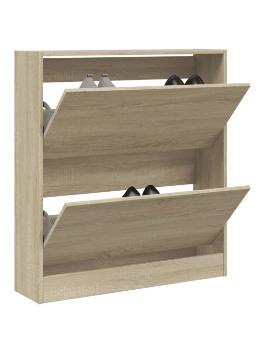 Apavu plaukts, ozolkoka krāsa, 80x21x87,5 cm, inženierijas koks