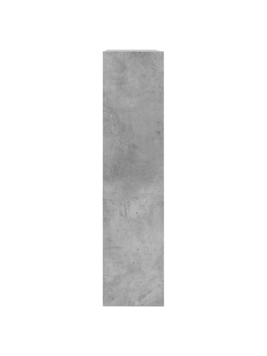 Apavu skapītis, betona pelēks, 80x21x87,5 cm, inženierijas koks