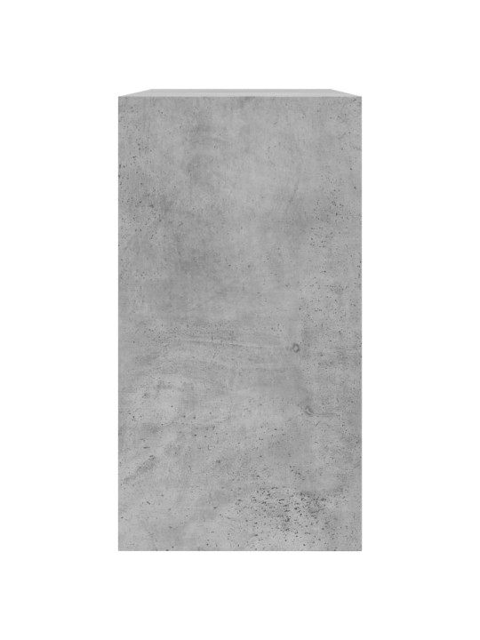 Apavu skapītis, betona pelēks, 80x34x63 cm, inženierijas koks