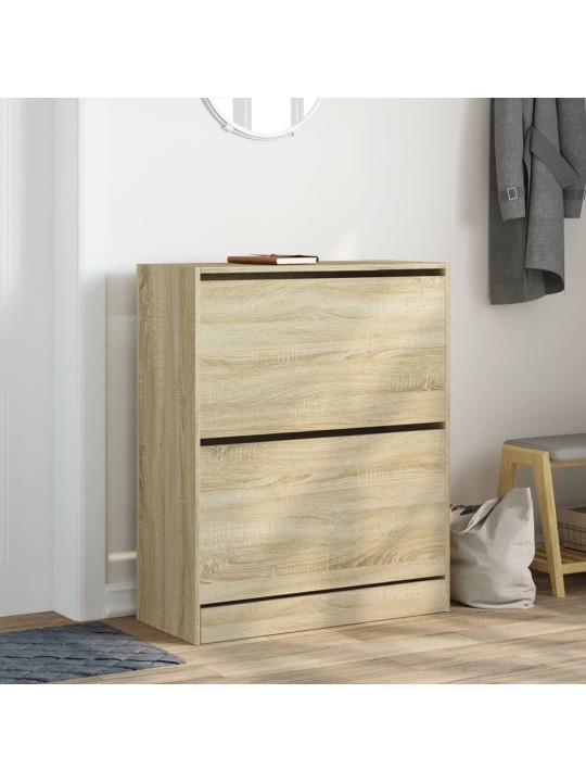 Apavu plaukts, ozolkoka krāsa, 80x34x96,5 cm, inženierijas koks