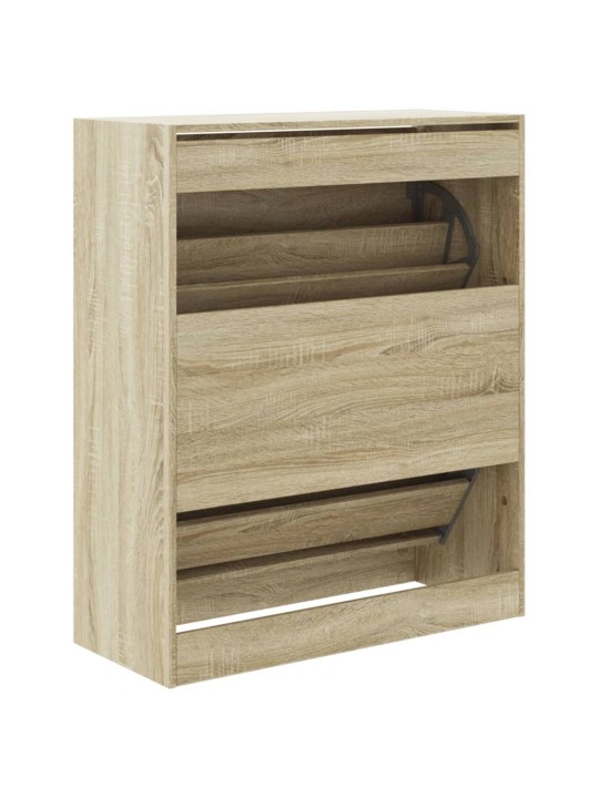 Apavu plaukts, ozolkoka krāsa, 80x34x96,5 cm, inženierijas koks
