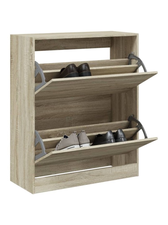 Apavu plaukts, ozolkoka krāsa, 80x34x96,5 cm, inženierijas koks