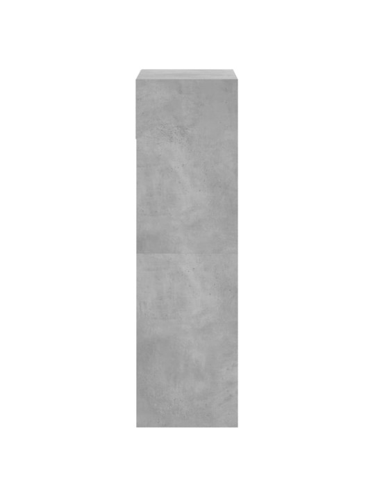 Apavu skapītis, betona pelēks, 60x34x116 cm, inženierijas koks