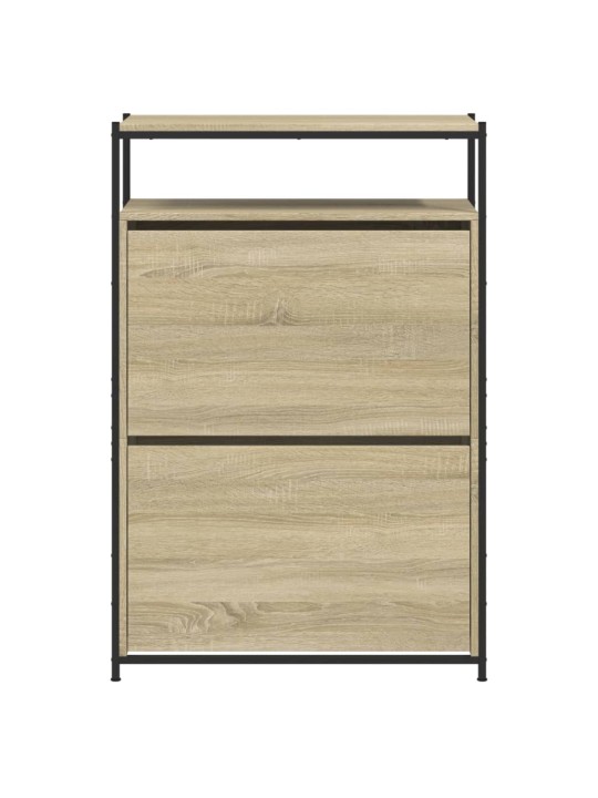 Apavu skapītis, ozolkoka krāsa, 75x34x112 cm, inženierijas koks