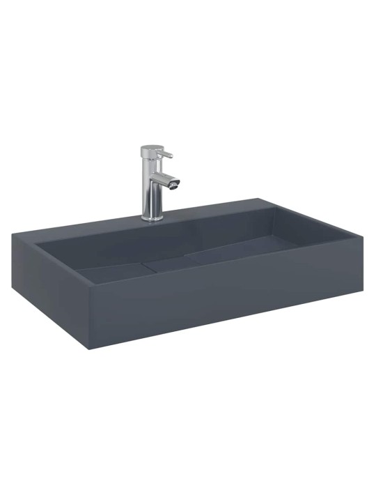 Izlietne, 60x38x11 cm, minerālu un marmora materiāls, balta