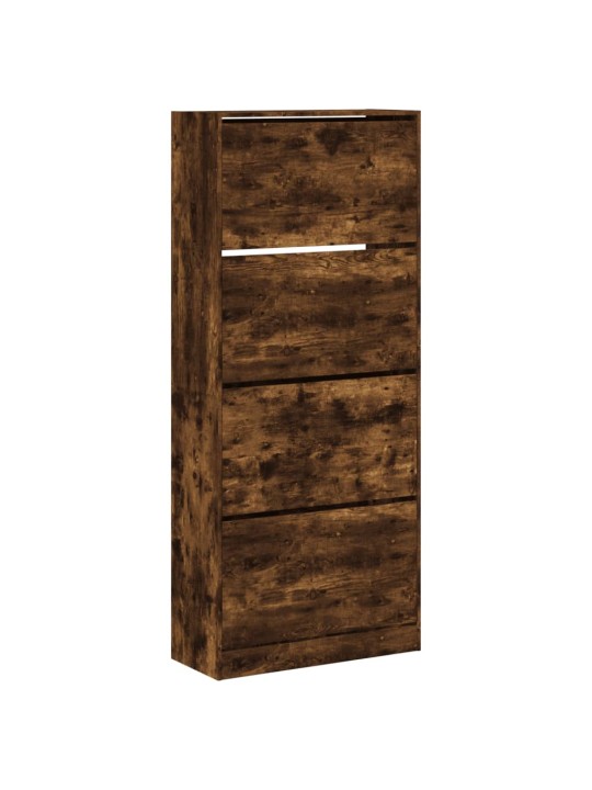 Apavu skapītis ar 4 atvilktnēm, ozolkoka krāsa, 80x34x187,5 cm