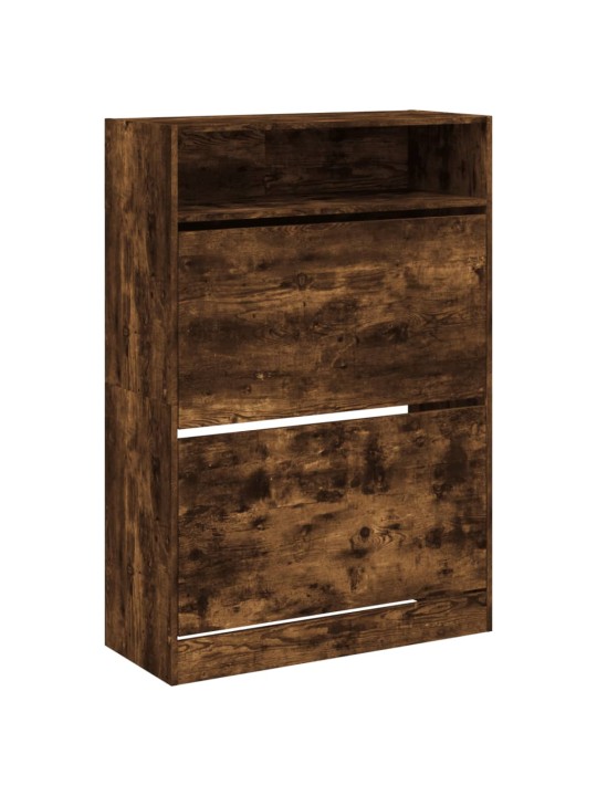 Apavu skapītis ar 2 atvilktnēm, ozolkoka krāsa, 80x34x116 cm