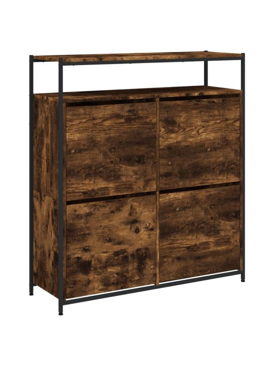 Apavu skapītis ar 4 atvilktnēm, ozolkoka krāsa, 100x34x112 cm