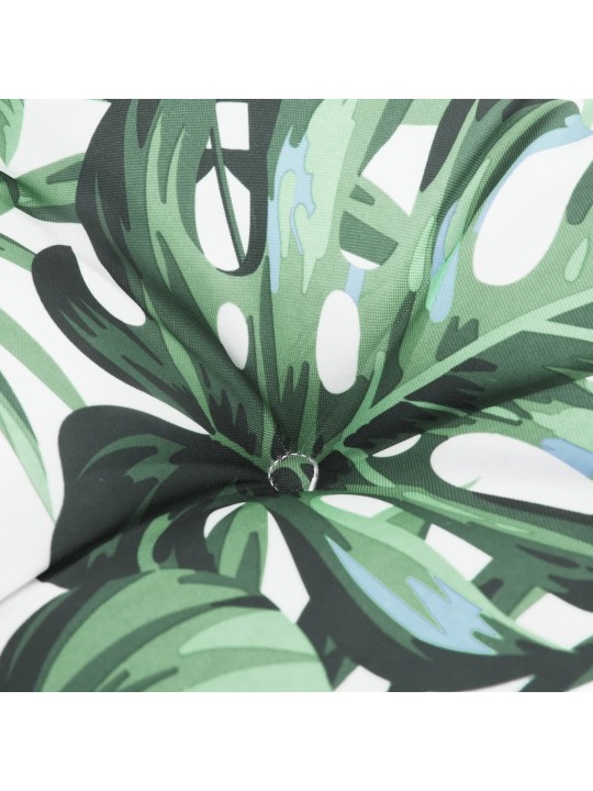 Dārza sola matracis, 100x50x7 cm, audums ar lapu apdruku