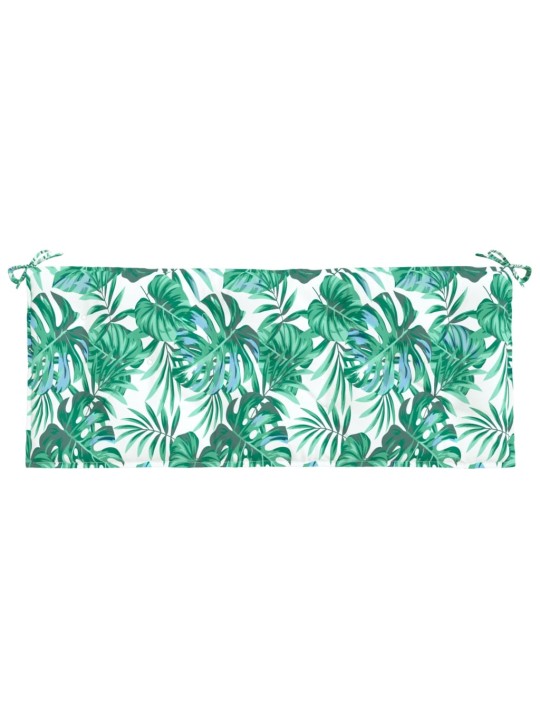 Dārza sola matracis, 120x50x7cm, audums ar lapu apdruku