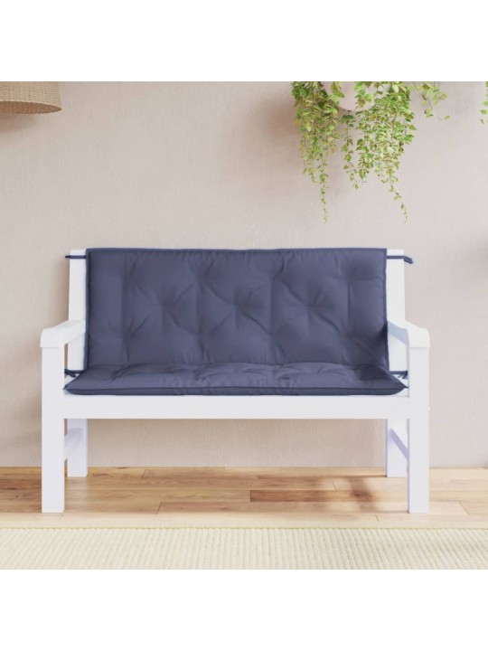 Dārza sola matrači, 2 gab., 120x50x7cm, oksforda audums, zili