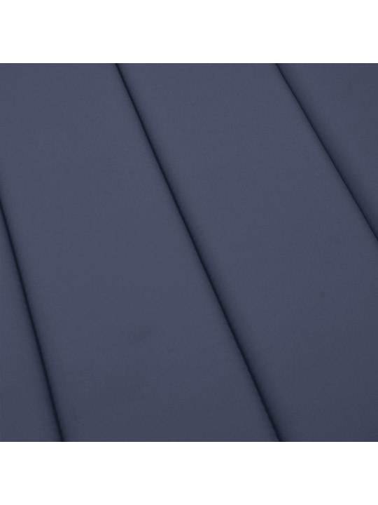 Sauļošanās krēsla matracis, 180x60x4 cm, audums, tumši zils