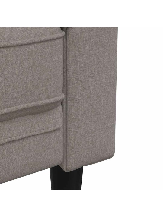 Chesterfield atpūtas krēsls, pelēkbrūns audums