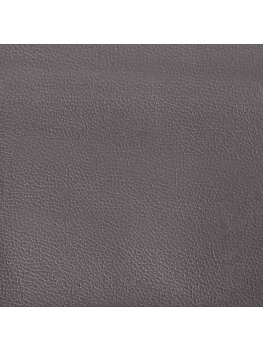 Chesterfield atpūtas krēsls, pelēks mākslīgā āda