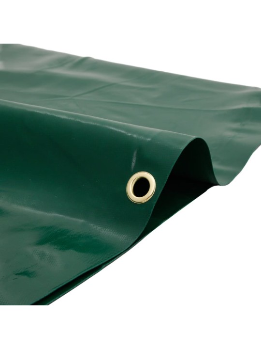 Brezenta pārklājs, zaļš, 2,5x4,5 m, 650 g/m²