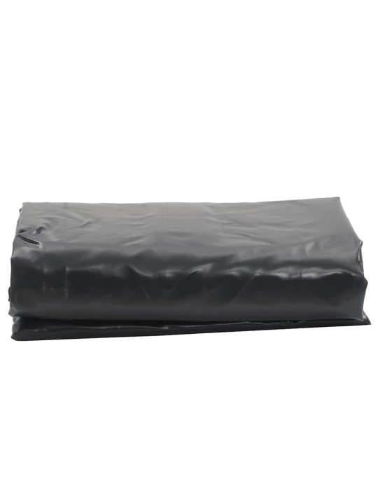 Brezenta pārklājs, melns, 1x2,5 m, 650 g/m²