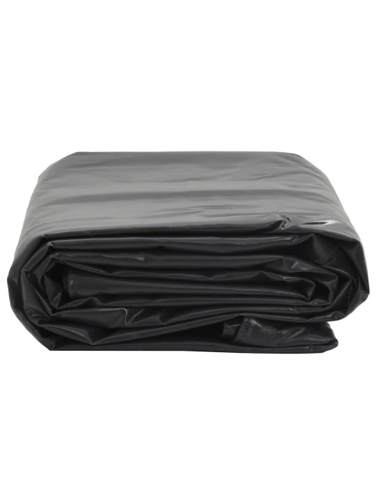 Brezenta pārklājs, melns, 1x2,5 m, 650 g/m²