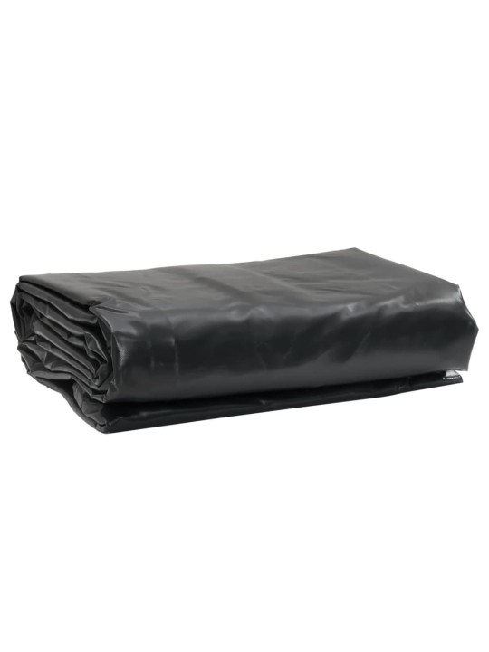 Brezenta pārklājs, melns, 1,5x2 m, 650 g/m²