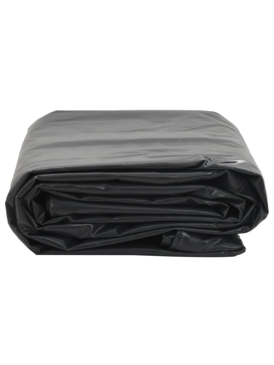 Brezenta pārklājs, melns, 1,5x2 m, 650 g/m²