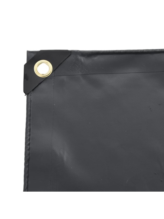 Brezenta pārklājs, antracītpelēks, 1,5x20 m, 650 g/m²