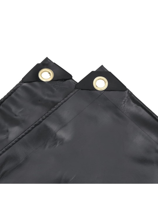 Brezenta pārklājs, antracītpelēks, 1x2,5 m, 650 g/m²