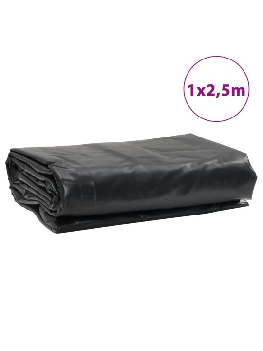 Brezenta pārklājs, antracītpelēks, 1x2,5 m, 650 g/m²