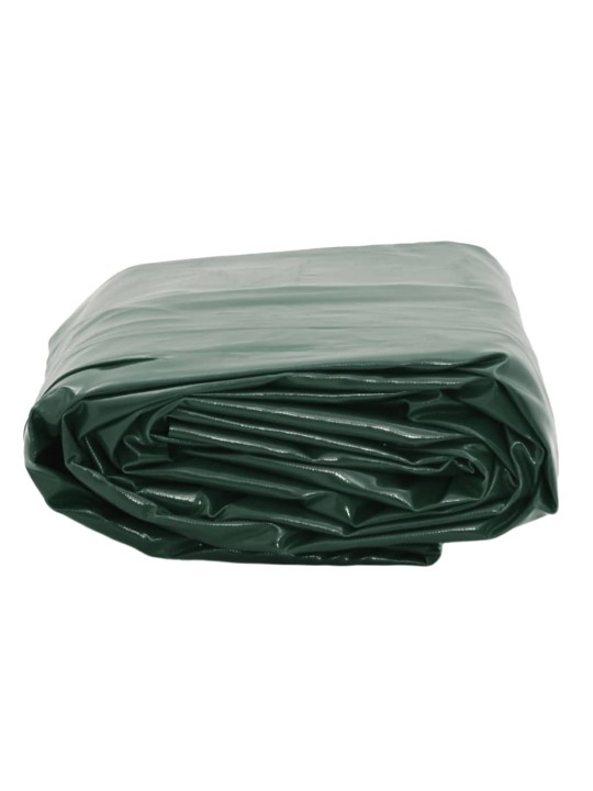Brezenta pārklājs, zaļš, 4x8 m, 650 g/m²