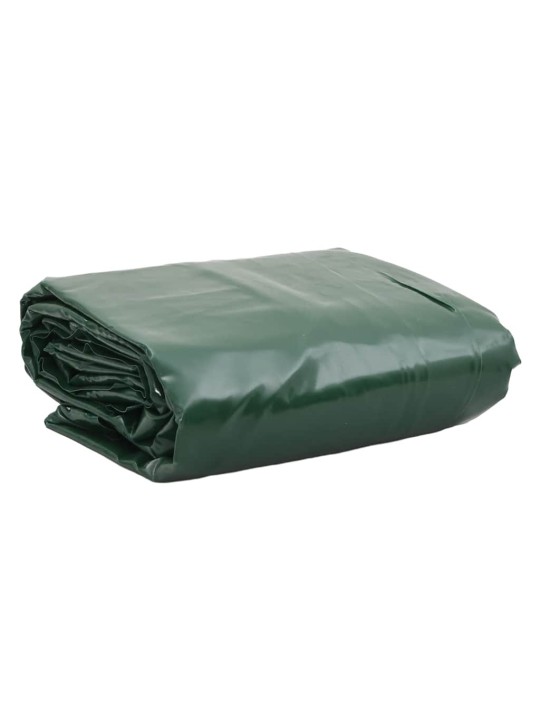 Brezenta pārklājs, zaļš, 5x5 m, 650 g/m²