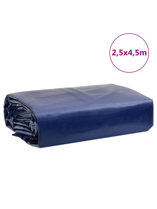 Brezenta pārklājs, zils, 2,5x4,5 m, 650 g/m²
