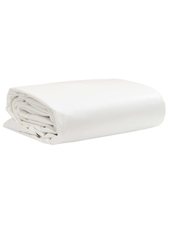 Brezenta pārklājs, balts, 4x8 m, 650 g/m²
